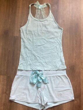 Betsey Johnson Light Blue-Green Mrs. PJ Set Medium
